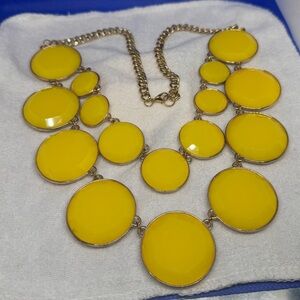 Vintage Yellow Bubble Necklace